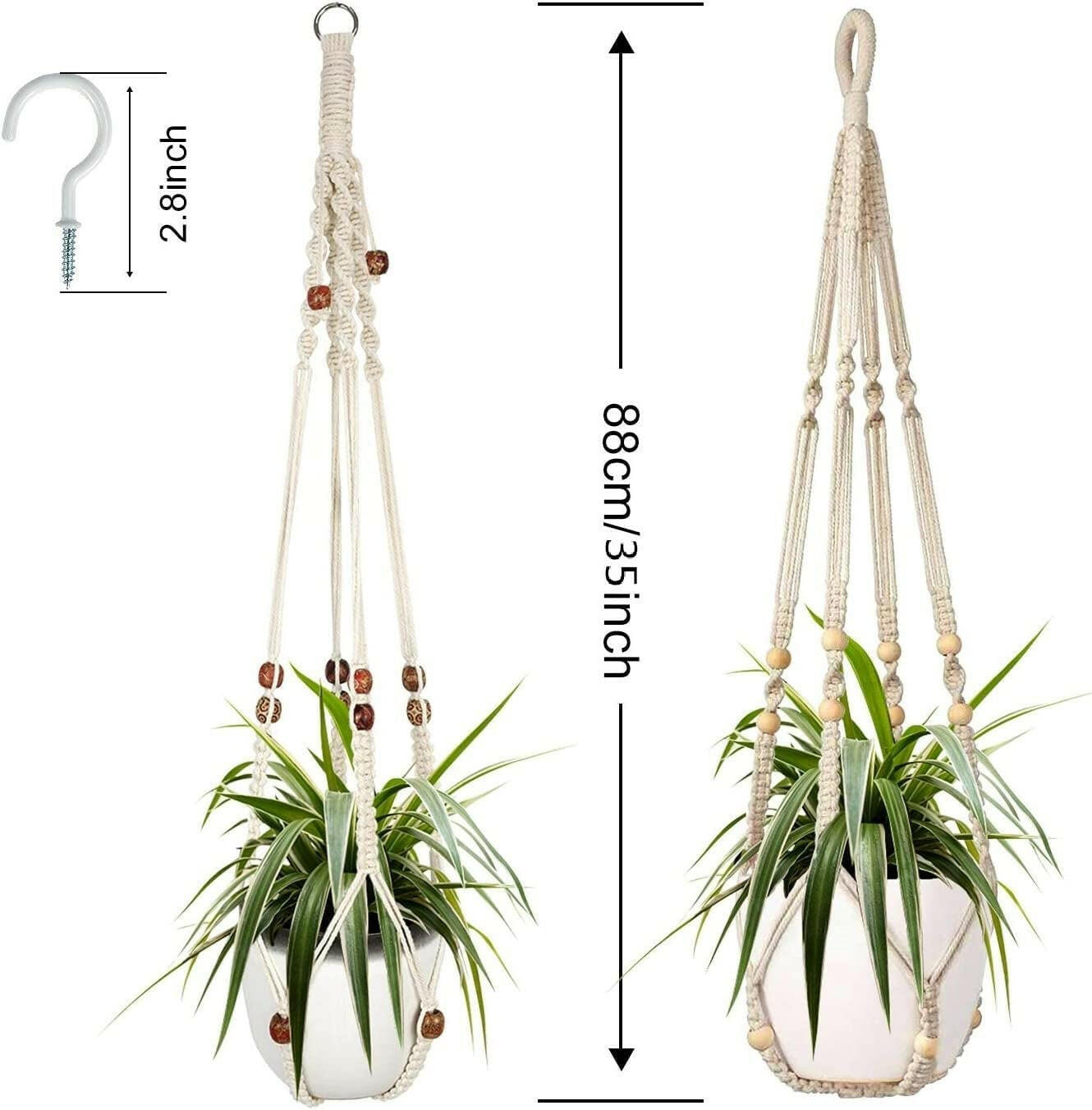 Handmade macrame plant hangers beautifully display your greenery and add a cozy, boho touch to any home décor.