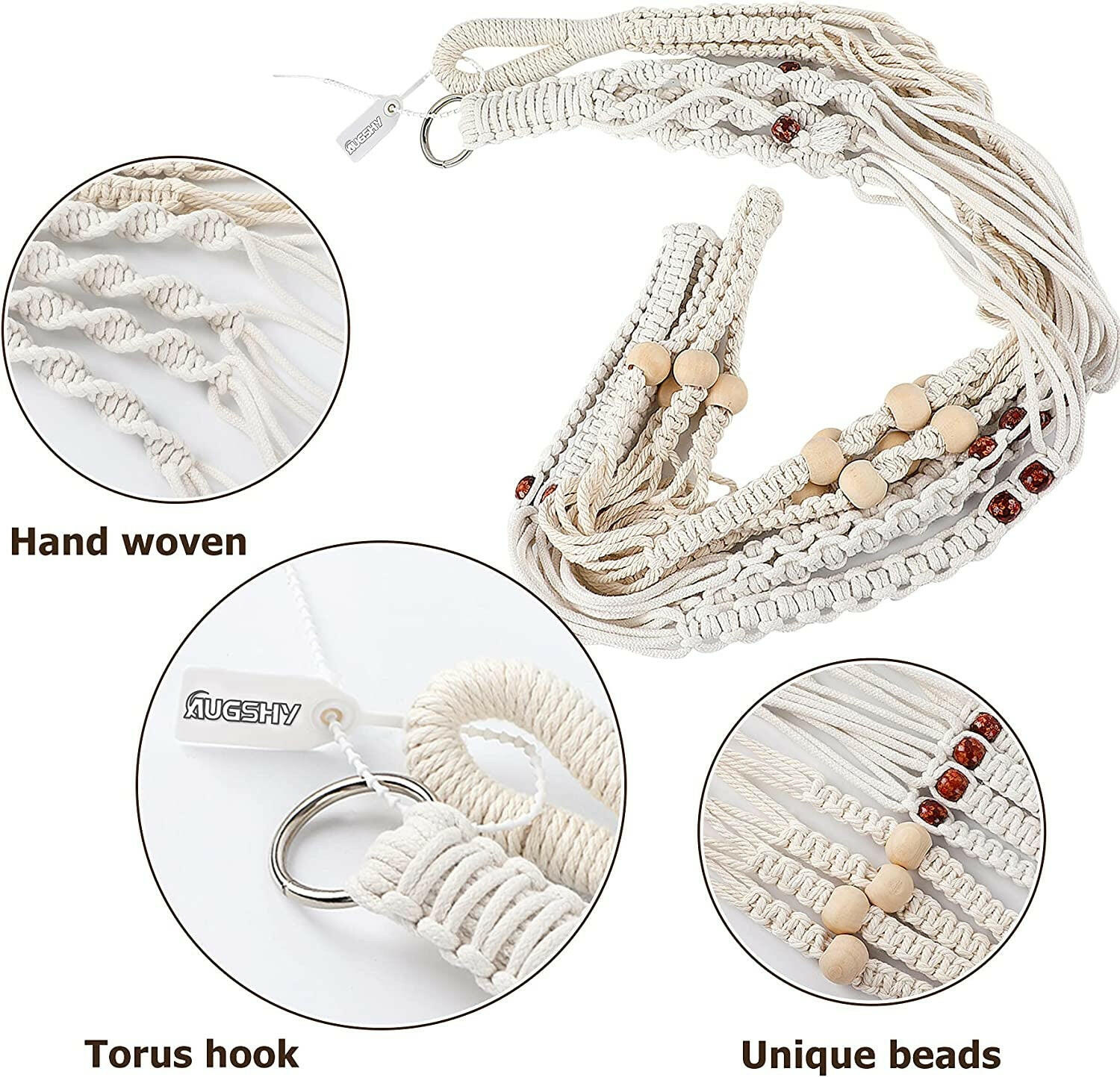 Handmade macrame plant hangers beautifully display your greenery and add a cozy, boho touch to any home décor.