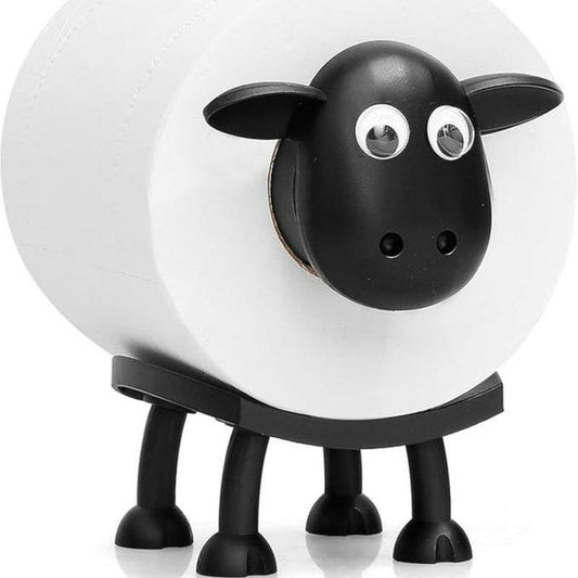 Sheep Toilet Roll Holder,Interesting Sheep Tissue Holder,Tissue Paper Roll Storage Stand - 3D Printed Black Sheep Loo Roll Holder - Toilet Paper Holder Bathroom Set for Bathroom Shelf Housewarming Gift Bathroom Decor,Household Necessities in 2025