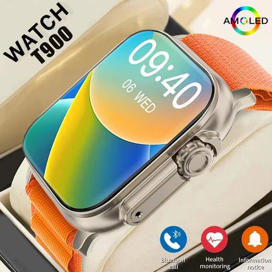 T900Ultra smartwatch with vibrant display and advanced fitness tracking features, perfect for active lifestyles.
